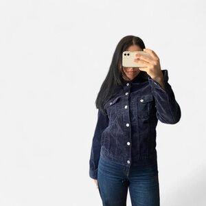 H&M Navy Corduroy Jacket